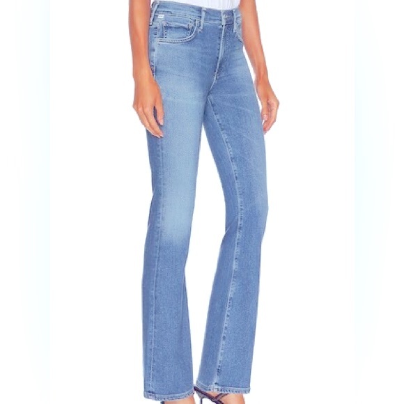 Citizens of Humanity Isola Flare 32 / 14 Soft Stretch High Rise Denim Jeans - Picture 3 of 9